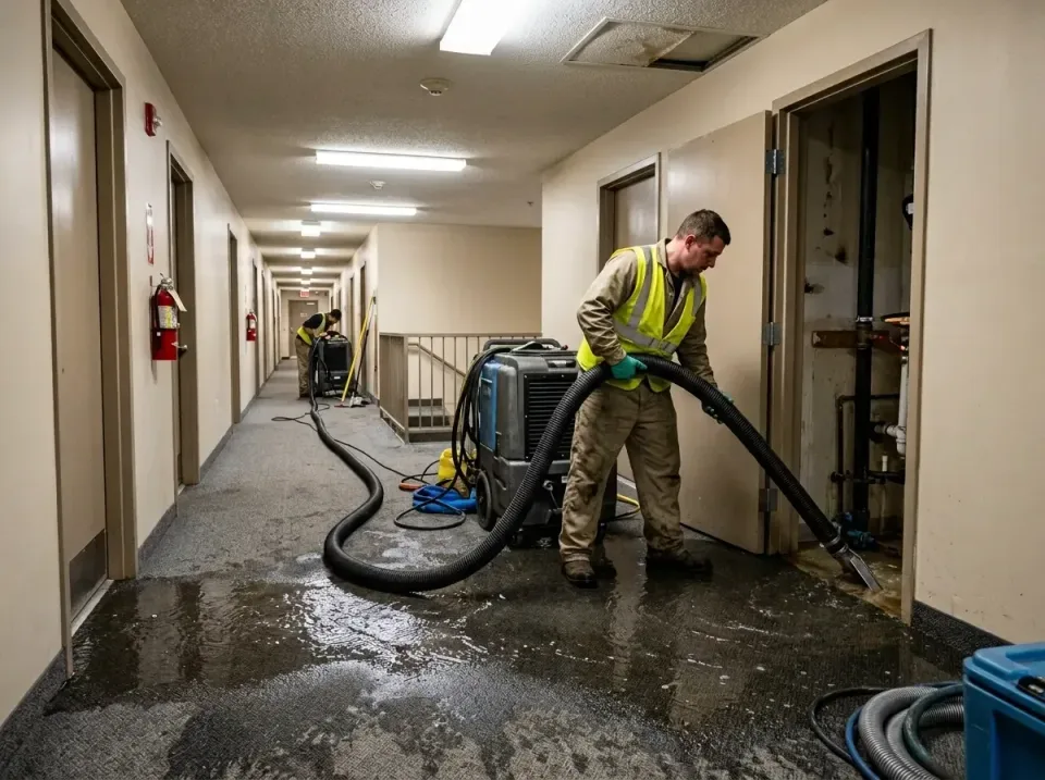 multi-unit-apartment-hallway-f-005 — frequently asked questions, Emergency Burst Pipe Water Extraction & Removal in Eyota, MN